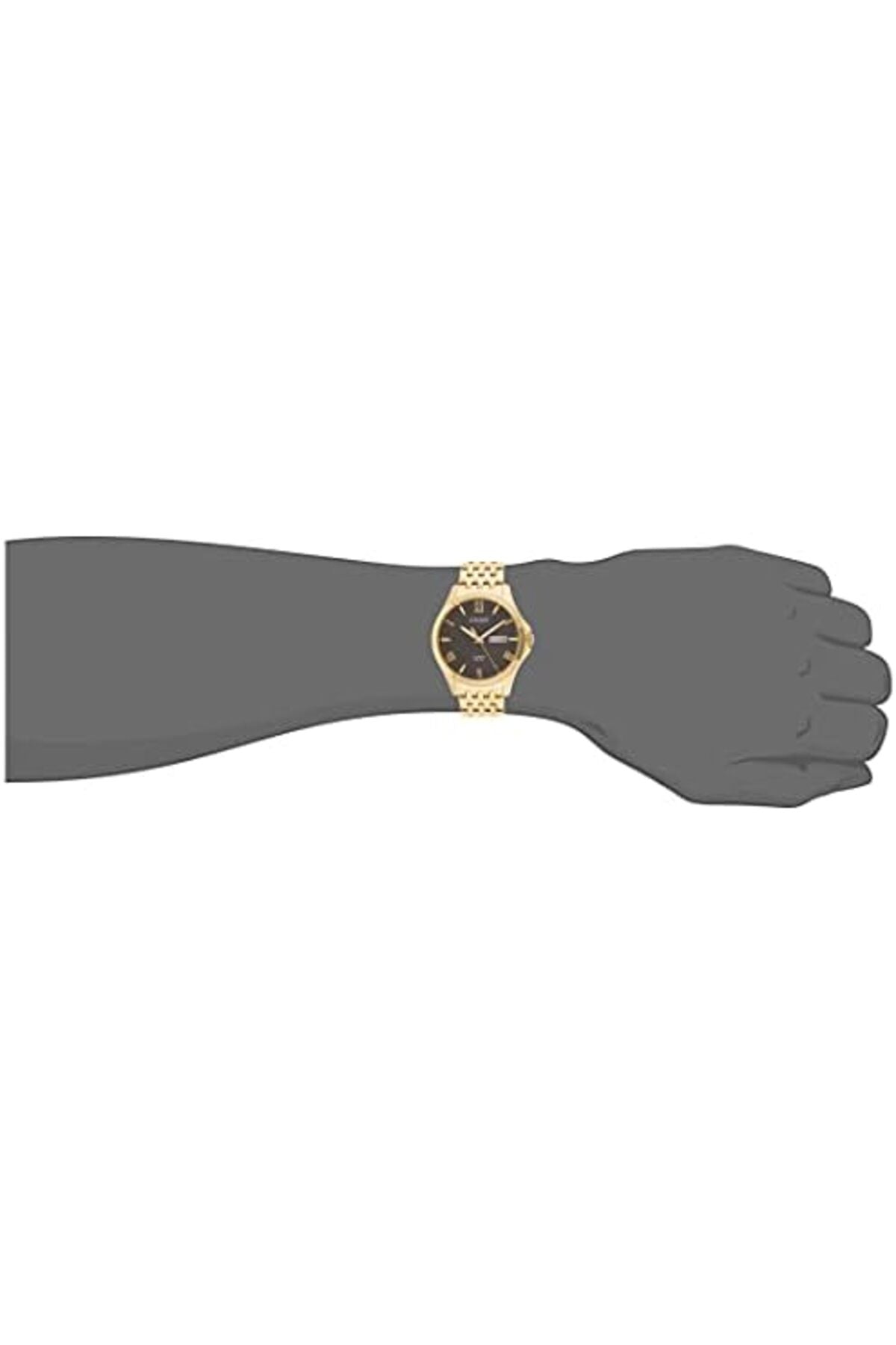 Mens Quartz Watch, Analog Display And Stainless Steel Strap