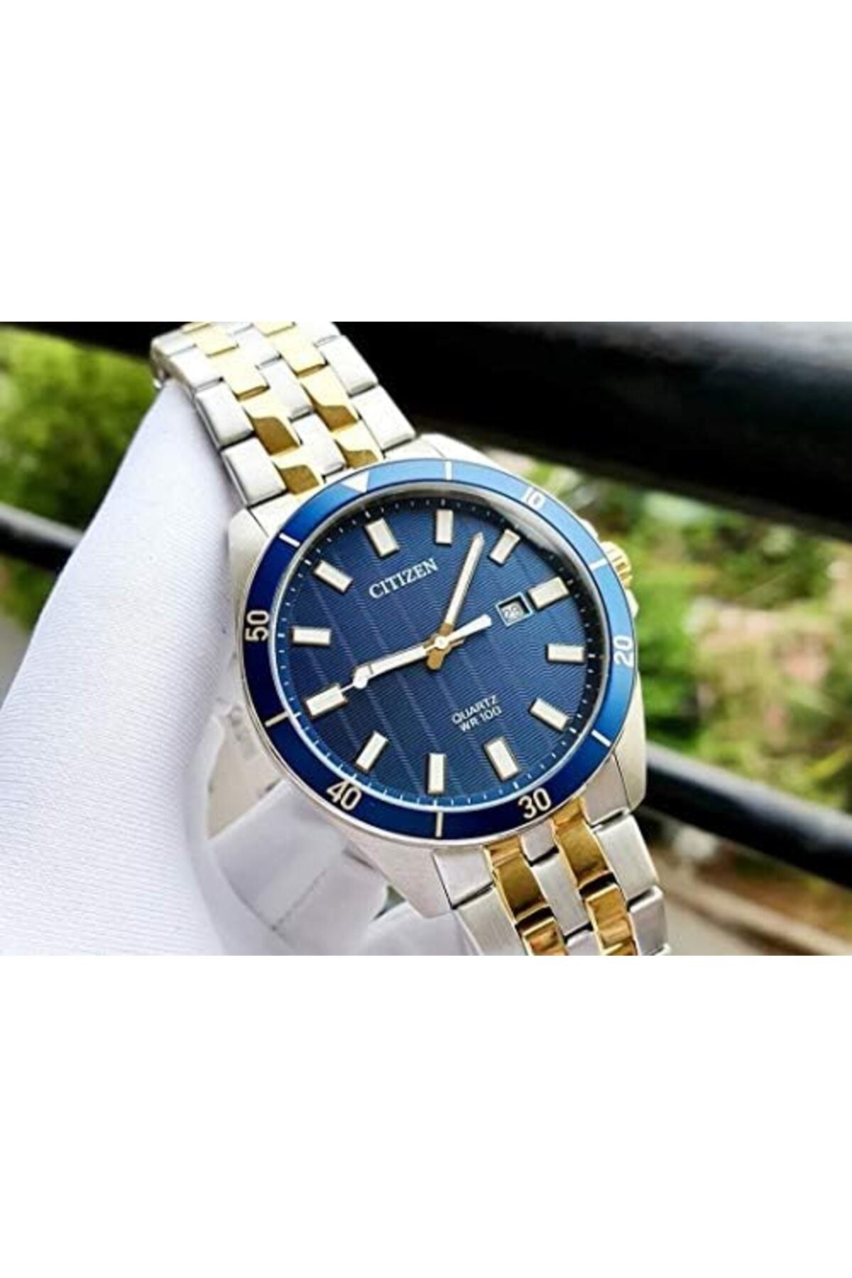 Mens Quartz Watch, Analog Display and Stainless Steel Strap - BI5054-53L, Silver