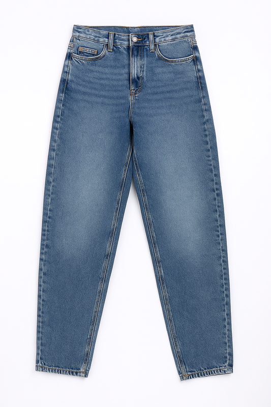 High-Waist Women Balloon Jeans