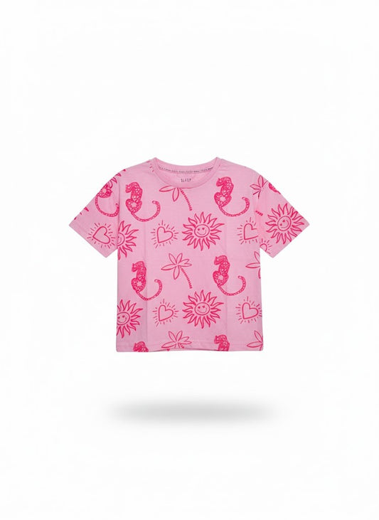 Girls’ Two-Piece Printed Pajama Set