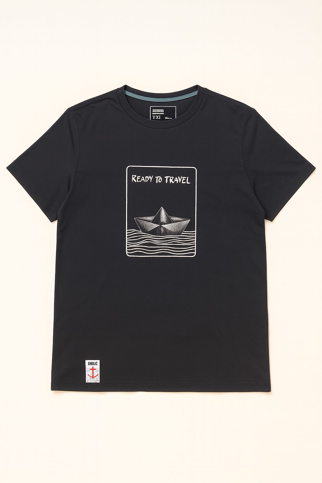 Black “Ready To Travel” Graphic T-Shirt
