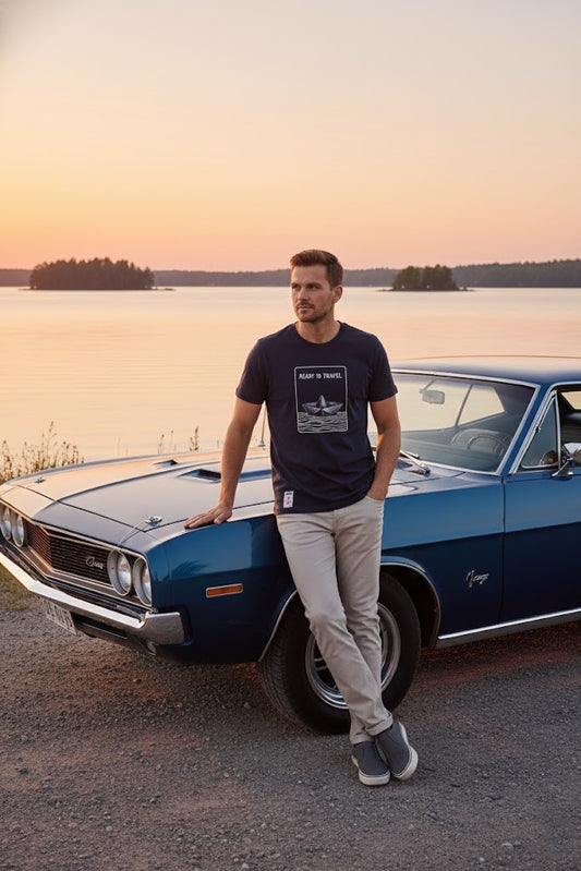 Black “Ready To Travel” Graphic T-Shirt