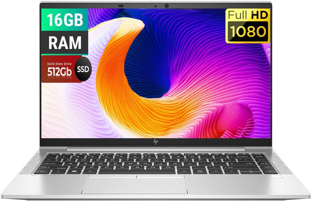لابتوب أعمال مُجدّد HP EliteBook 845 G8، شاشة 14 بوصة FHD (1920 x 1080)، معالج AMD Ryzen 5 Pro 5650U بتردد 2.3-4.2 جيجاهرتز، ذاكرة وصول عشوائي (RAM) 16 جيجابايت، قرص تخزين SSD سعة 512 جيجابايت، ويندوز 10 برو، فضي
