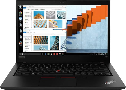 Renewed Lenovo ThinkPad T14 Gen 2 | 14" FHD | Intel Core i7-1165G7 11th Gen | 16GB RAM | 512GB SSD | Black