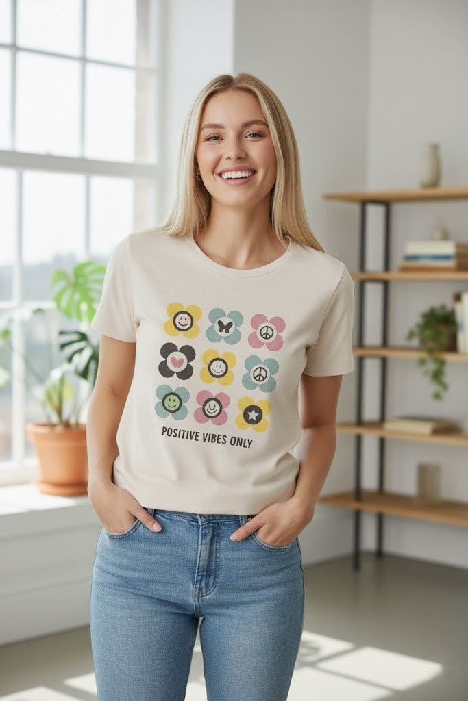 Women’s “Positive Vibes Only” T-Shirt