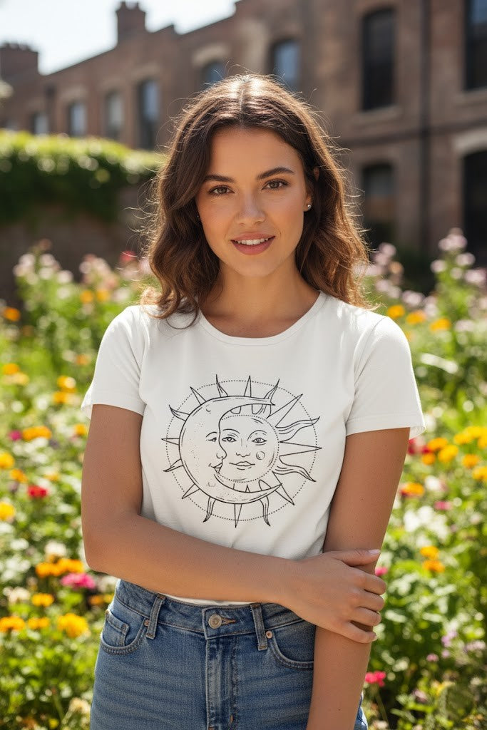 Women’s T-Shirt – Sun & Moon Graphic