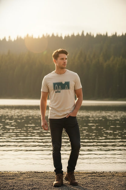 Beige “Wild” Graphic T-Shirt