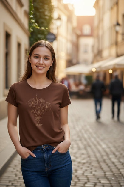 Women’s Brown Short Sleeve T-Shirt