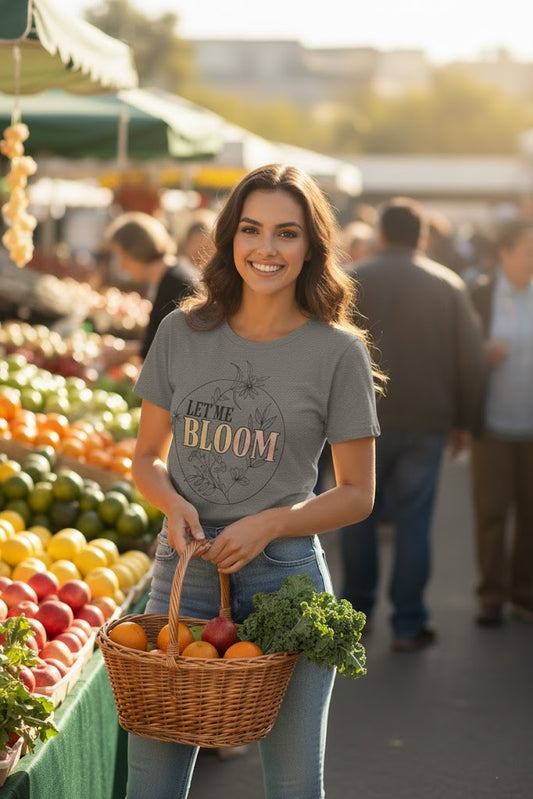 Women’s “Let Me Bloom” Short Sleeve T-Shirt