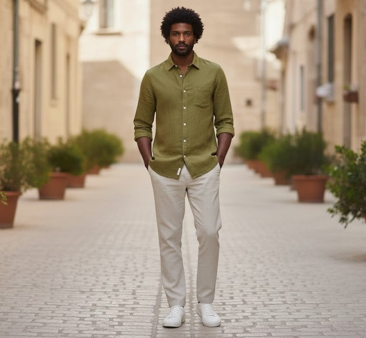 Linen Club Men Shirt