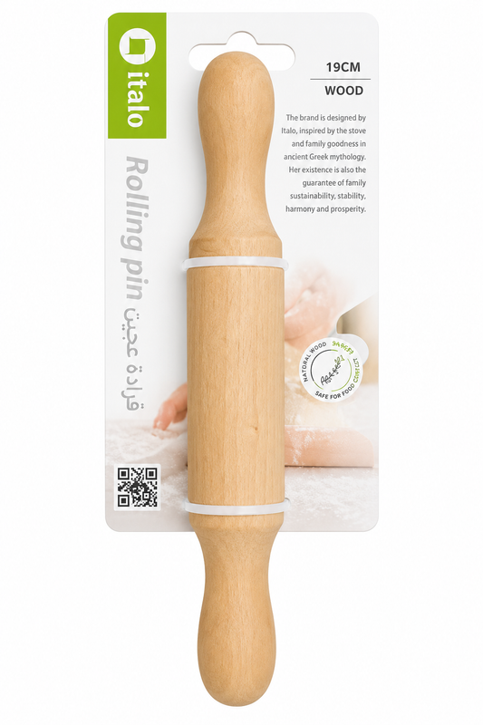 Wooden Rolling Pin – 19 cm