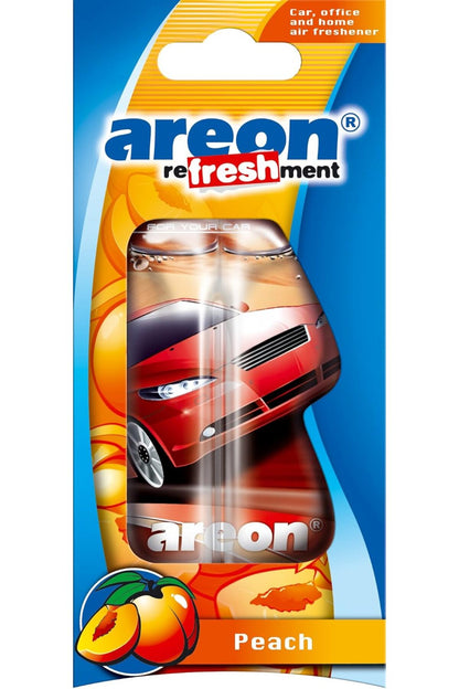 Refreshment Liquid, 8.5ml Scent Car Hanging Freshener, Fresh Air - Peach (LC09) Pack of 1