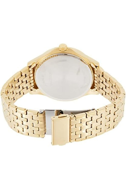 Mens Quartz Watch, Analog Display And Stainless Steel Strap