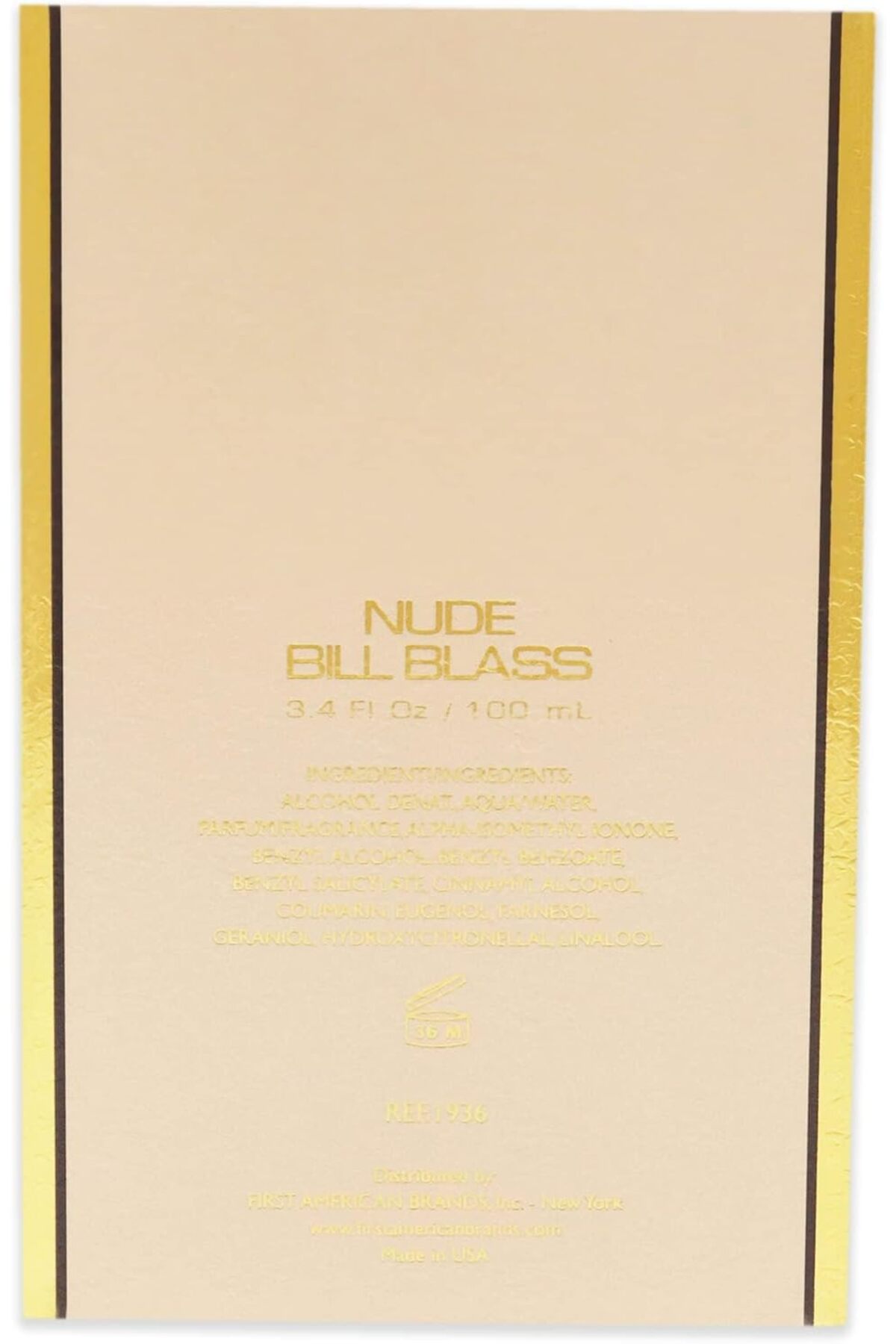 Bill Blass Nude for Men -100 ml, Eau de Cologne-