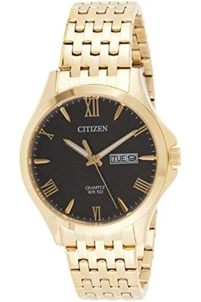 Mens Quartz Watch, Analog Display And Stainless Steel Strap
