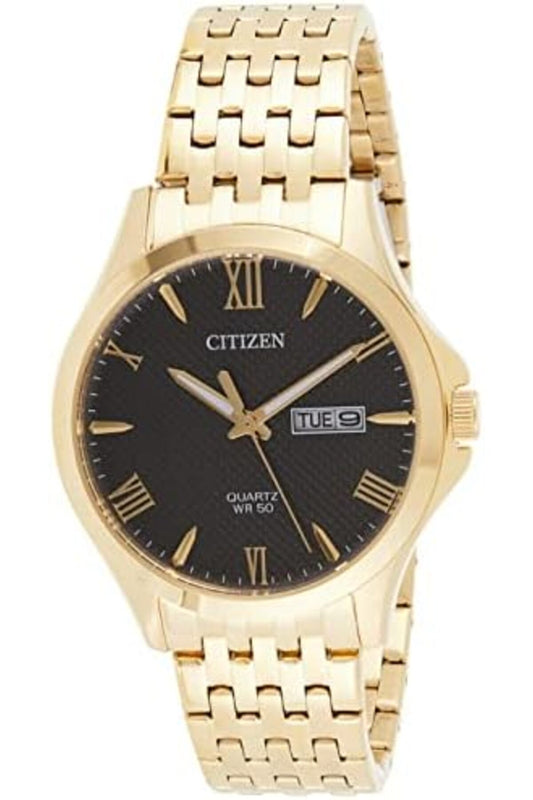 Mens Quartz Watch, Analog Display And Stainless Steel Strap