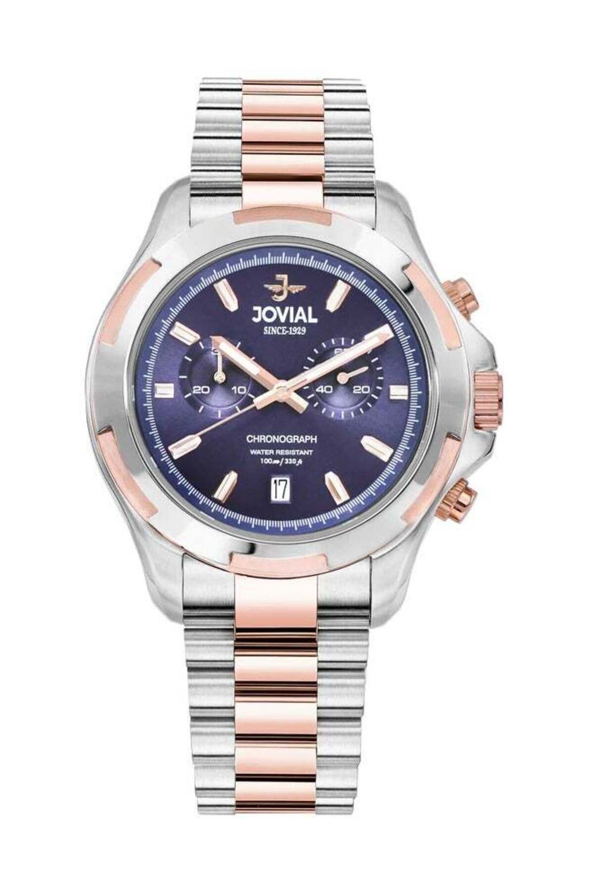 JOVIAL 1555 Men's Watch - 42MM, Stylish Metal Band - 1555 GAMC 04E