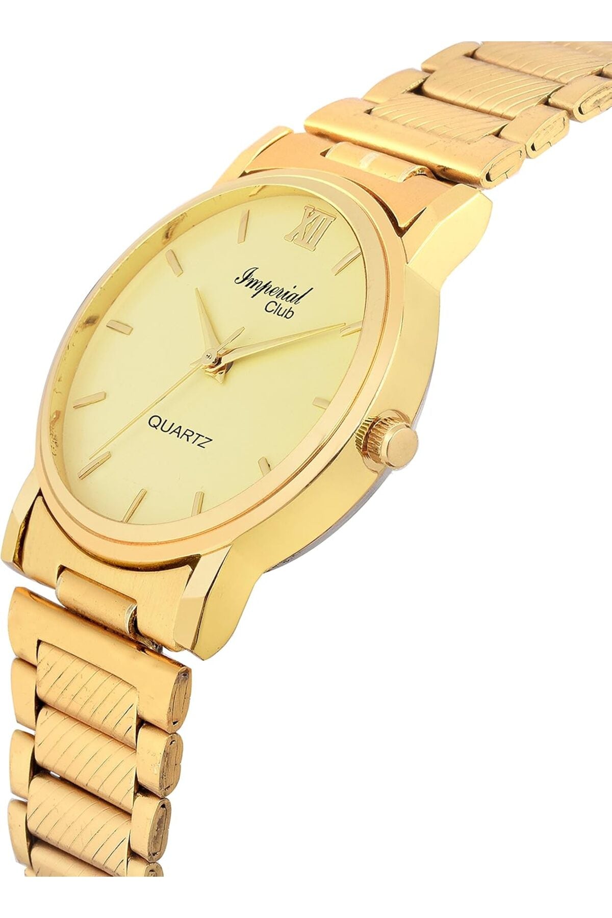 Club Combo Pack of 3 Golden Coloured Dial and Band Analog Stainless Steel Watches