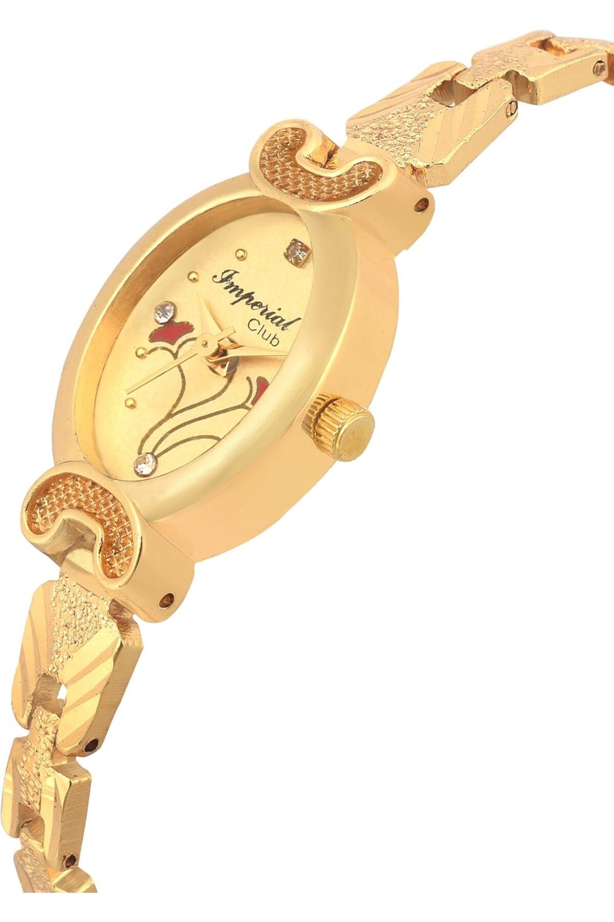 Club Combo Pack of 3 Golden Coloured Dial and Band Analog Stainless Steel Watches