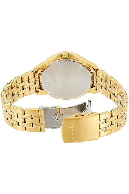 Men's Quartz Watch, Analog Display And Stainless Steel Strap