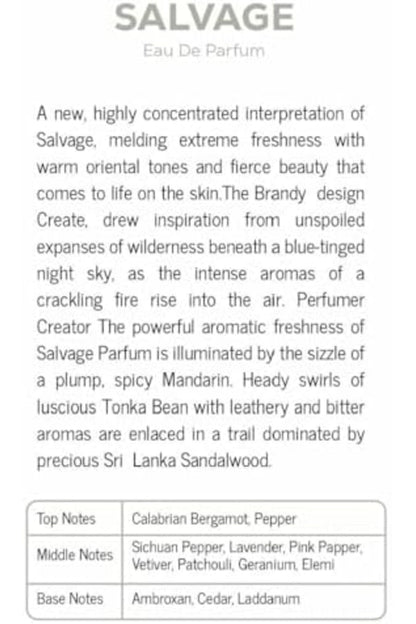 Brandy Salvage Eau de Parfum For Men Perfume e100ml
