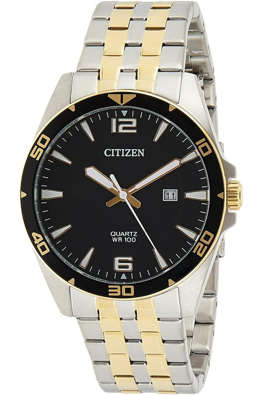 Mens Quartz Watch, Analog Display and Stainless Steel Strap