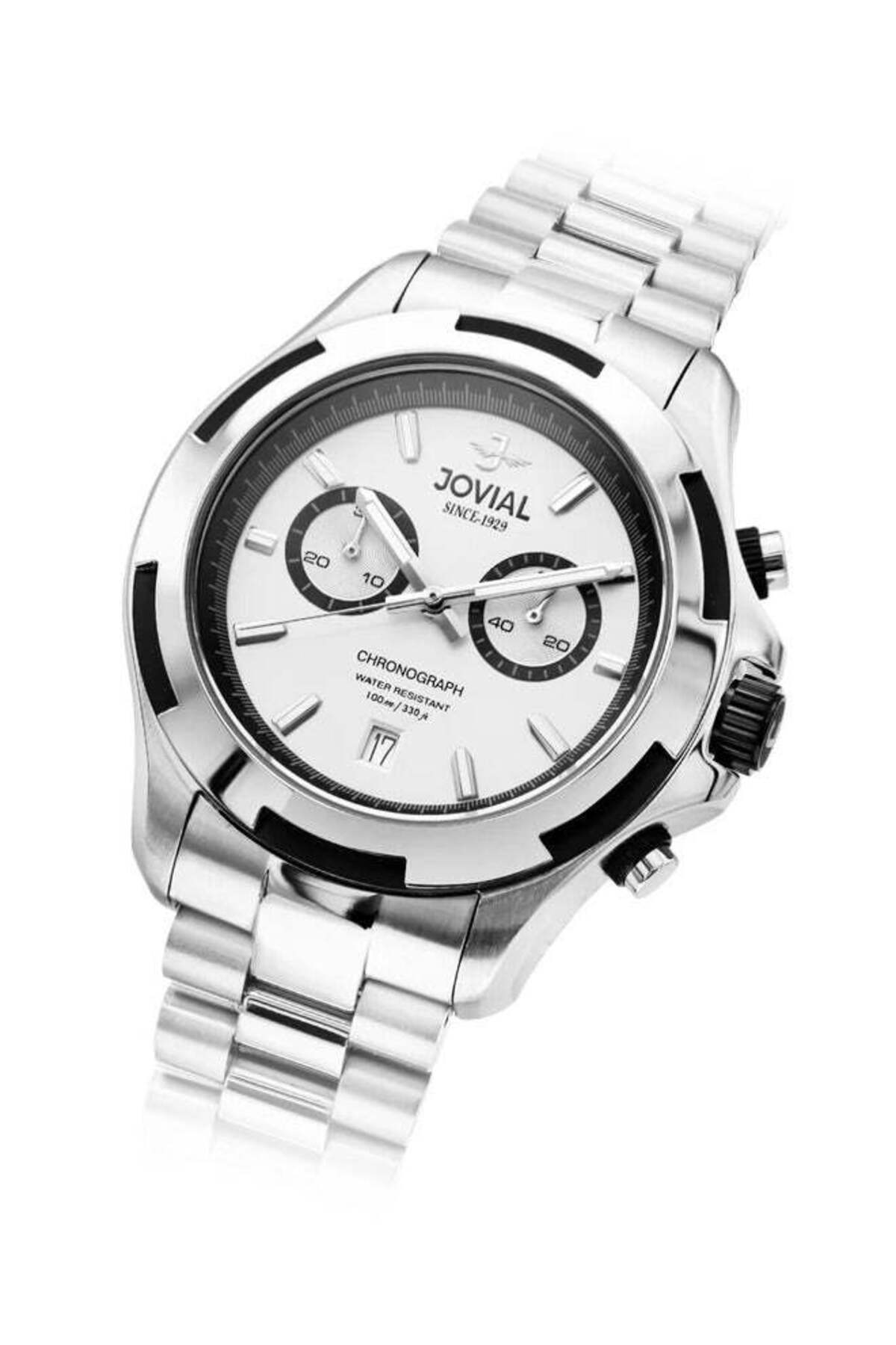 JOVIAL 1555 GSMC 01E Men's Watch – 42MM, Stainless Steel Band