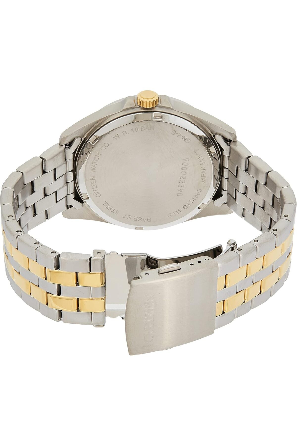 Mens Quartz Watch, Analog Display and Stainless Steel Strap - BI5054-53L, Silver