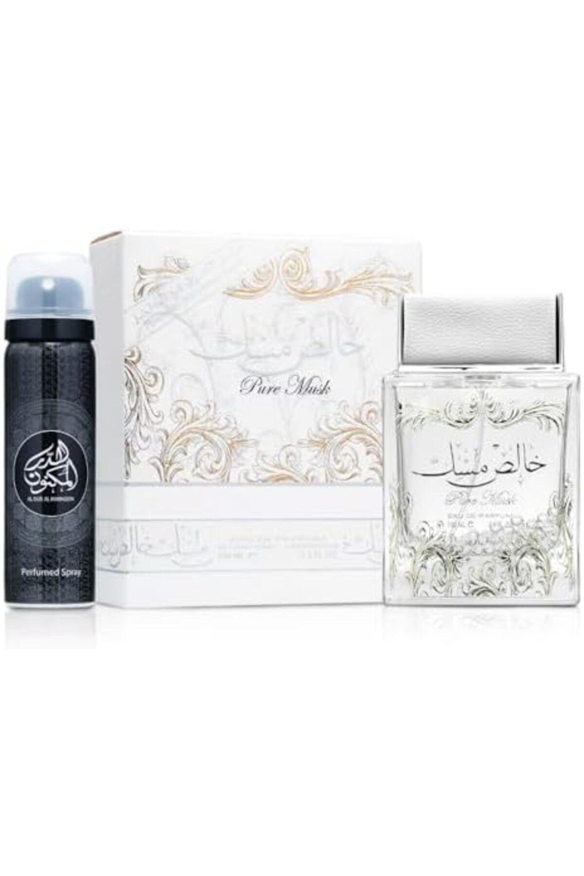 عطر بيور مسك او دي بارفان للجنسين، 100 مل مع مزيل عرق 50 مل
