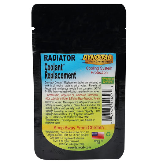 DYNO-TAB Radiator Coolant Replacement