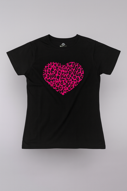 Pink Leopard Heart Pajama Set