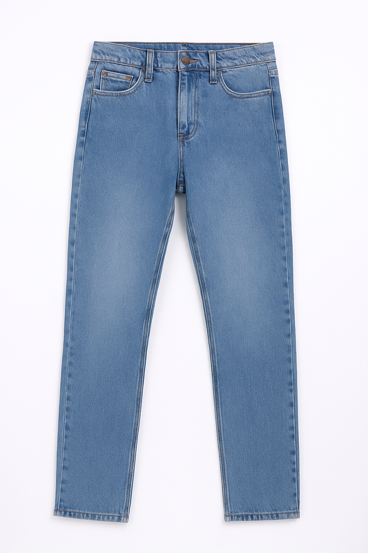 Women’s Straight-Leg Blue Jeans