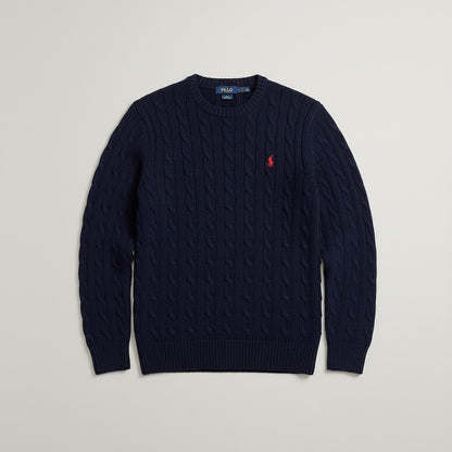 Unisex Off-White & Navy Polo Sweater