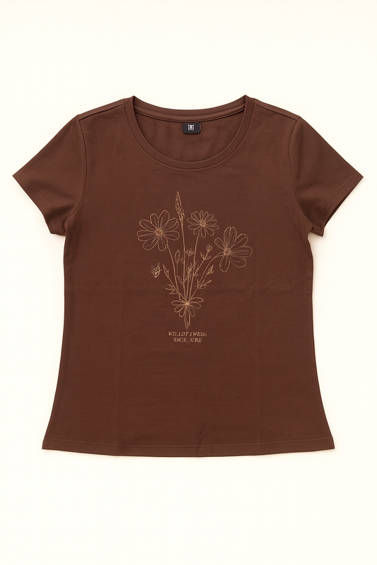 Women’s Brown Short Sleeve T-Shirt