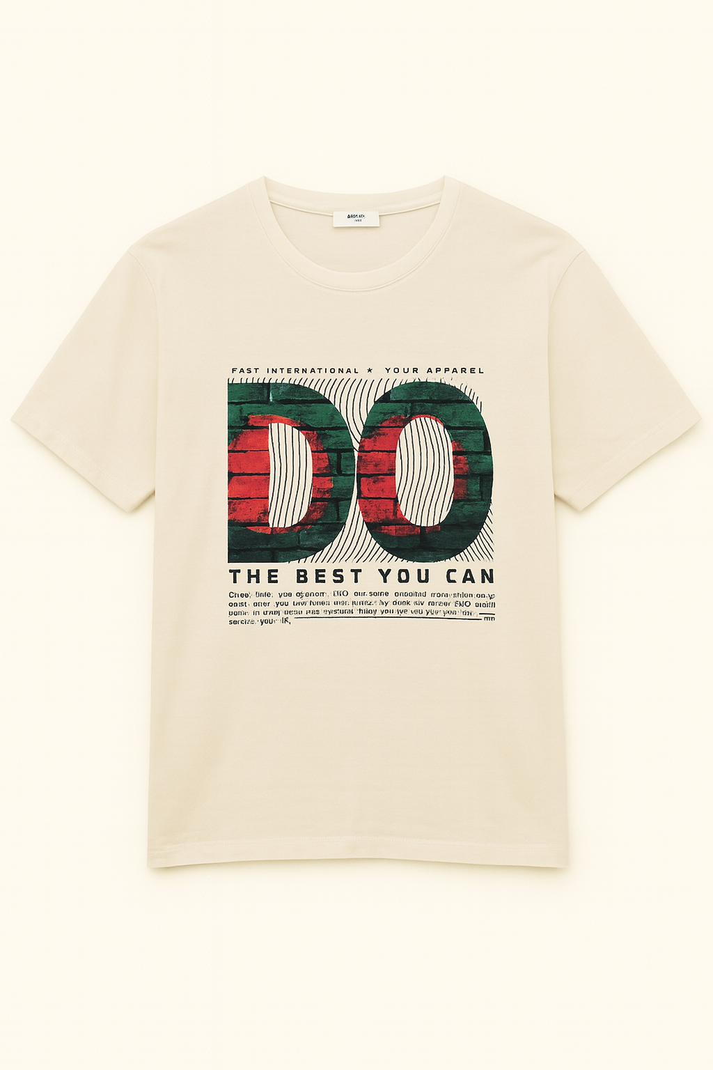 Beige “DO The Best You Can” Graphic T-Shirt
