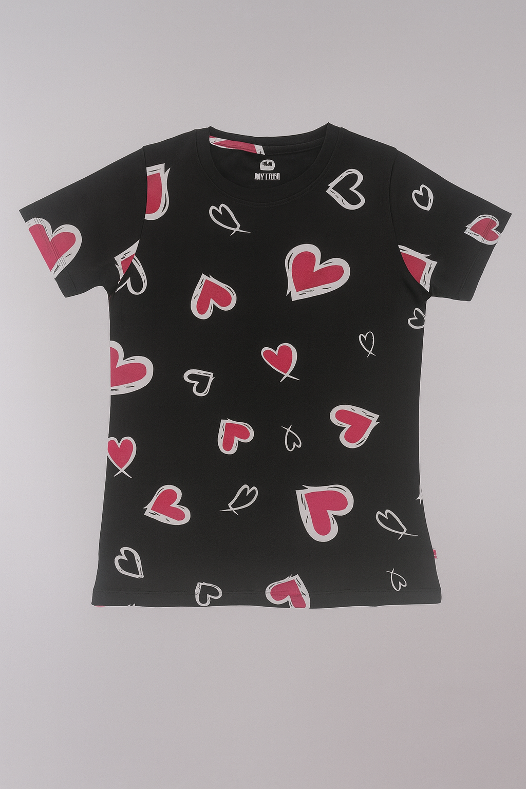 Heart Print Women's Pajama Set