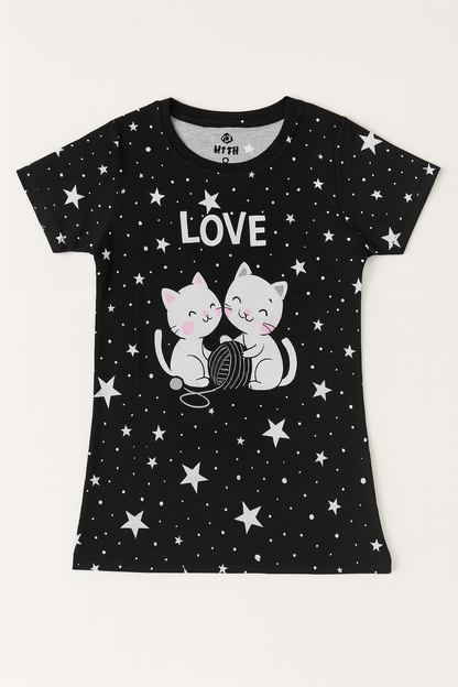 Cat Love Pajama Set
