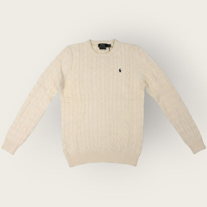 Unisex Off-White & Navy Polo Sweater