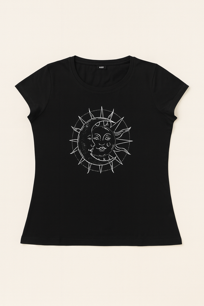Women’s T-Shirt – Sun & Moon Graphic