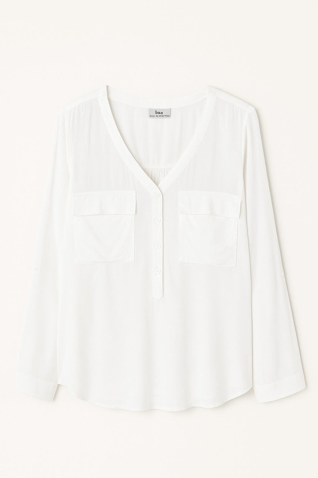 Women’s V nick long-sleeve blouse