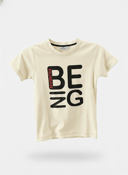 Boys’ “HUMAN BEING” Graphic T-Shirt
