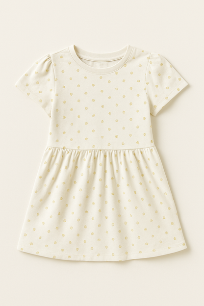 Girls’ Polka Dot Casual Dress
