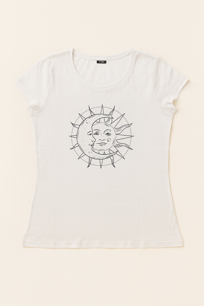Women’s T-Shirt – Sun & Moon Graphic