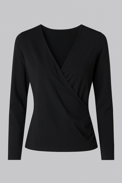Women’s Long Sleeve V-Neck Wrap Top