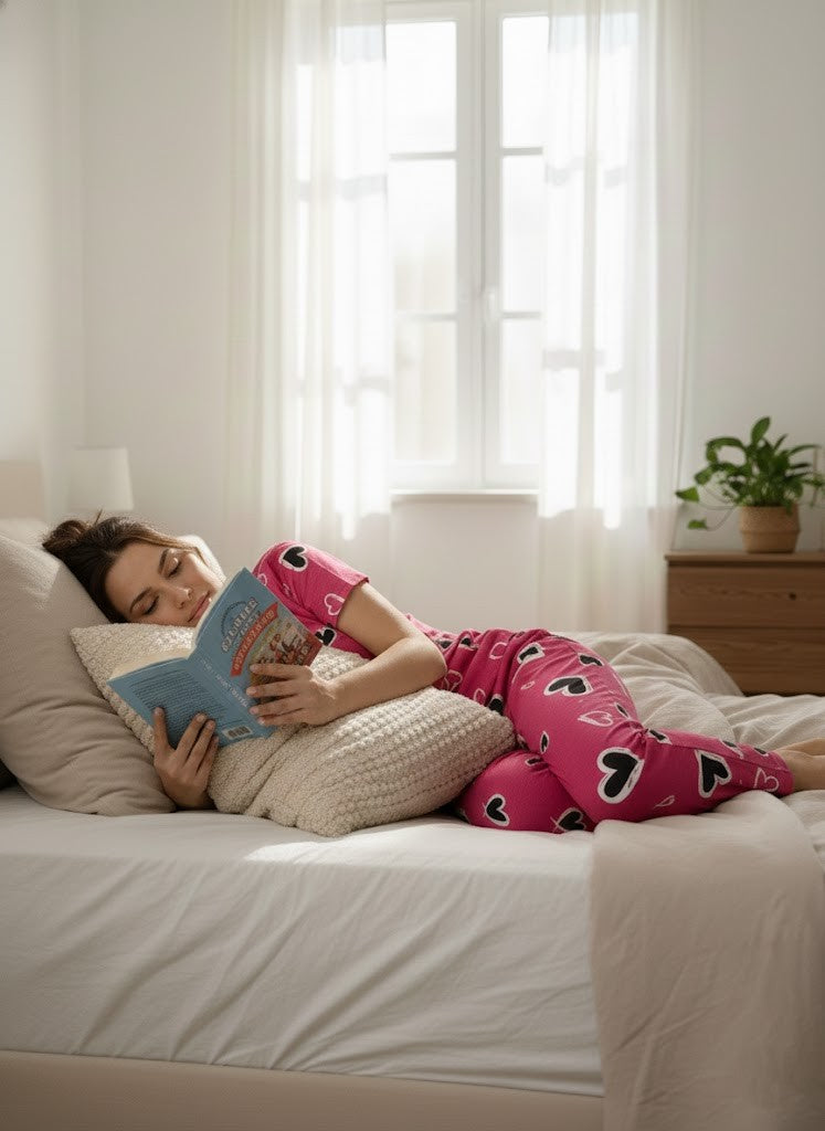 Heart Print Women's Pajama Set