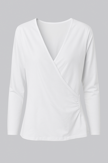 Women’s Long Sleeve V-Neck Wrap Top