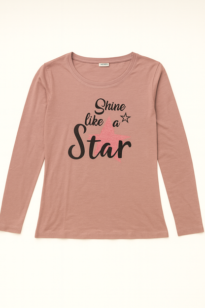 Women’s Mauve Long Sleeve T-Shirt