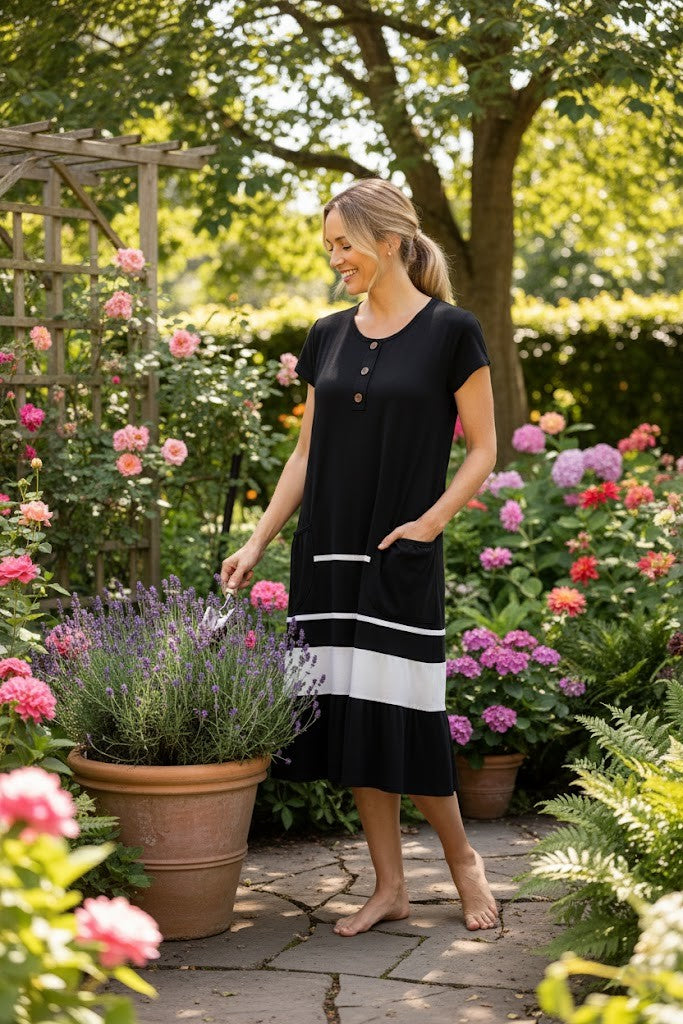 Women’s casual dress with pockets