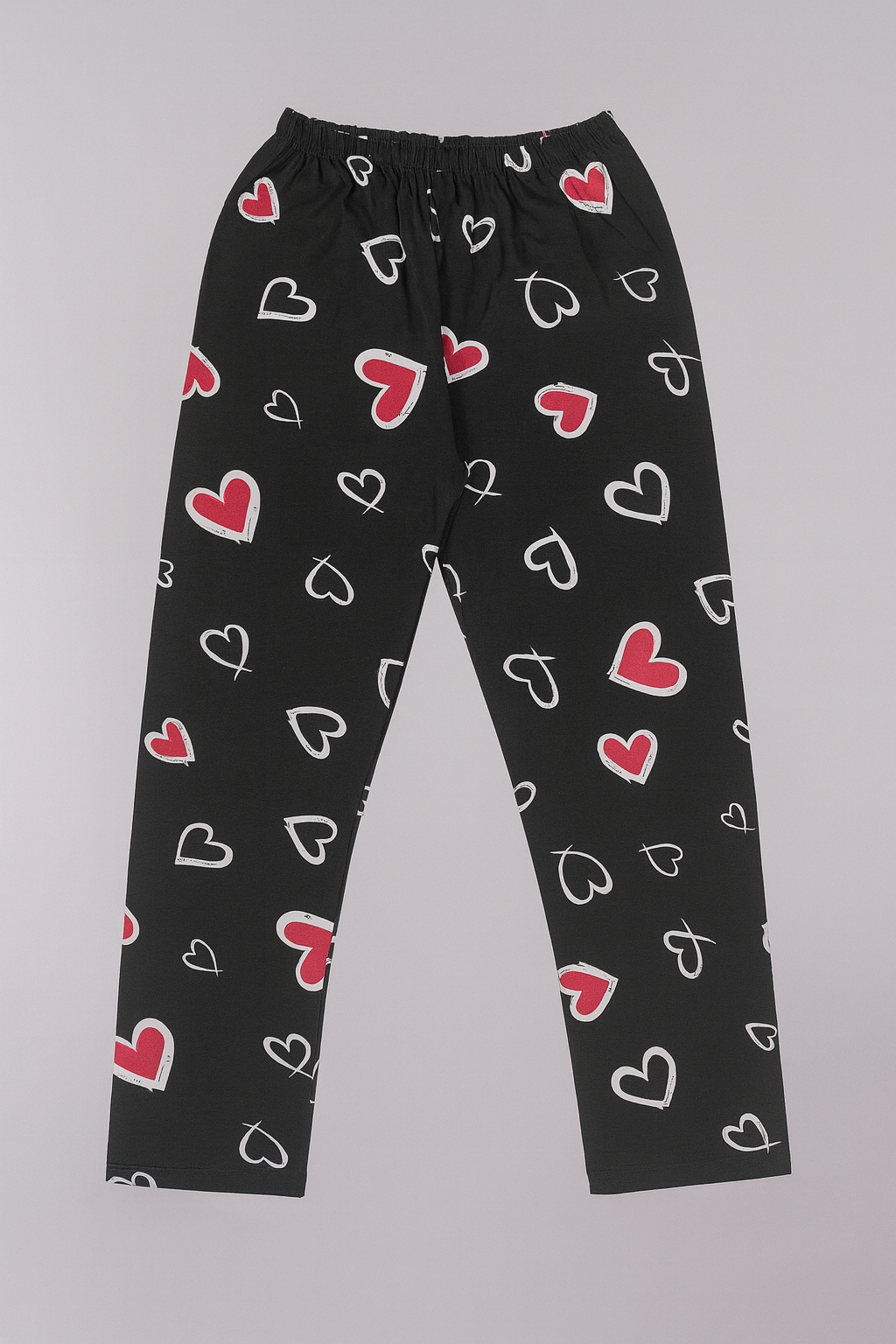 Heart Print Women's Pajama Set