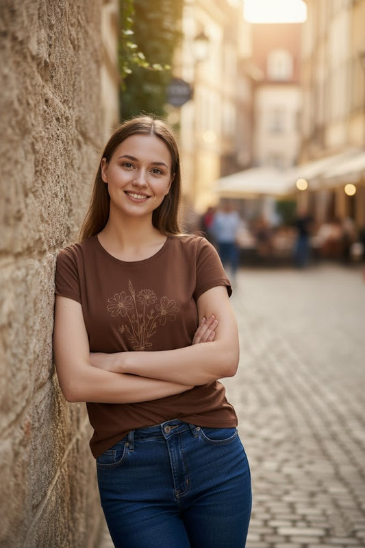 Women’s Brown Short Sleeve T-Shirt